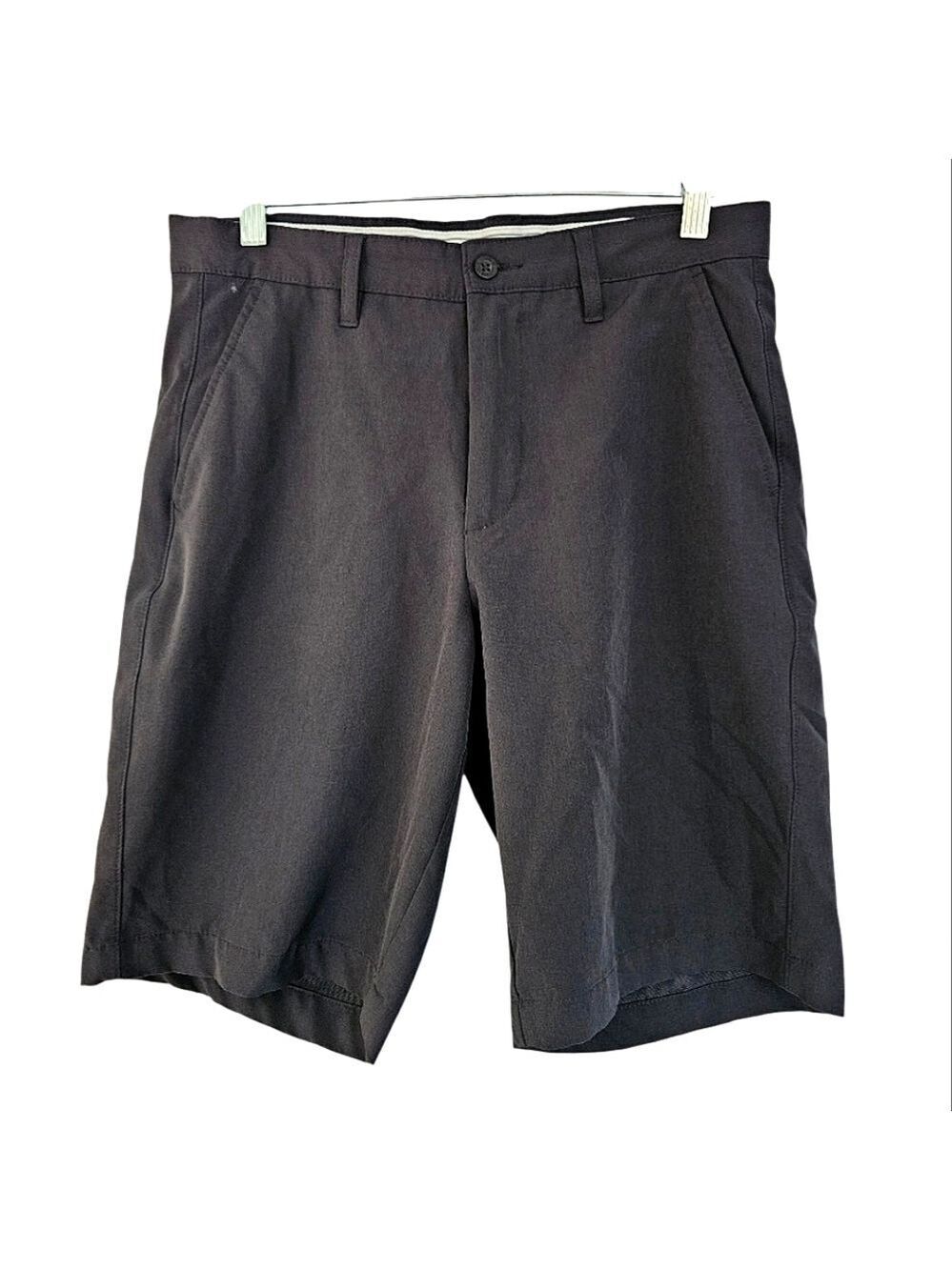 SUNICE Black Flat Front Golf Shorts Size 30